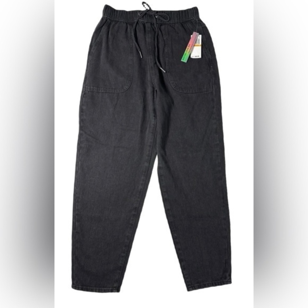 TINSELTOWN Pull On Denim Draw String Jeans